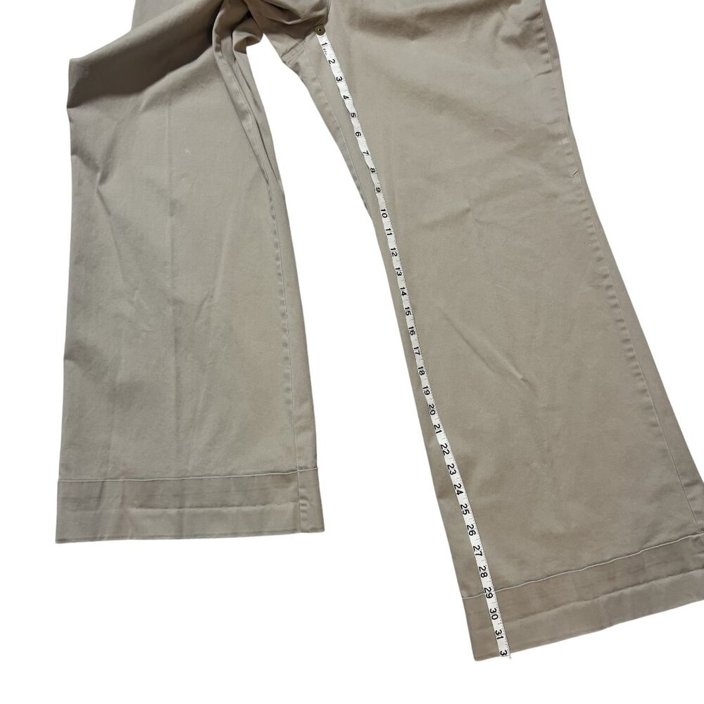 Loft Womens Wide Flare Leg Cotton Blend Pants Size 14 Career Office - Picture 5 of 8